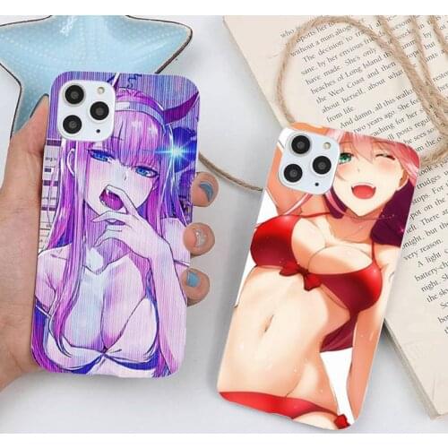 Zororong Hot Anime Darling In The franxx Zero Two Transparent Phone Case For iPhone 12 Mini 11 Pro XS Max X XR 7 8 Plus