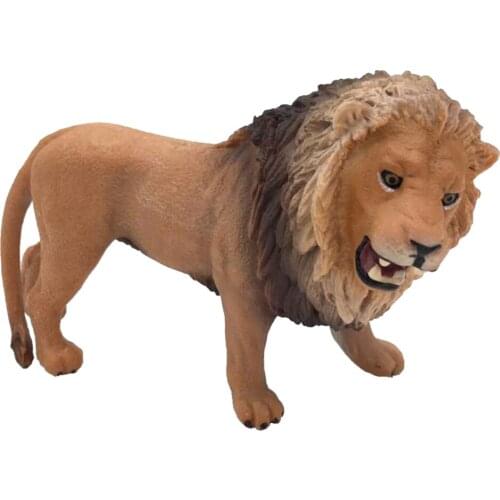 Lifelike Toys PVC Non-toxic Lion Ornaments Crafts Decorations