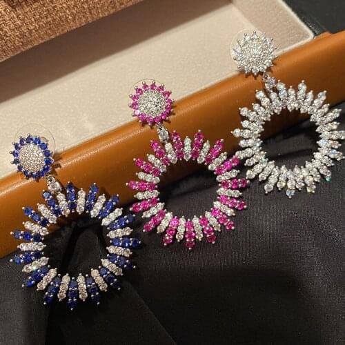 Luxury Famous Brand Fashion Drop Earrings Vintage Jewelry for Woman Party Gift