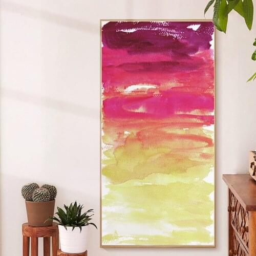 Modern Nordic Watercolor Pictures Abstract Posters and Prints Canvas Painting Wall Pictures for Gallery Living Room Home Decor