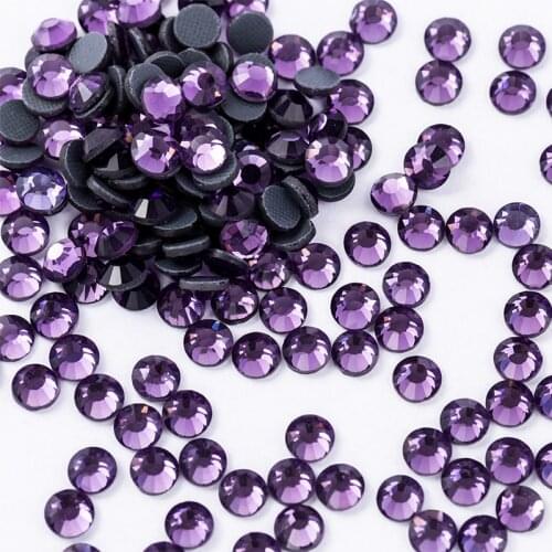SS4-SS30 Glass Strass Crystal 1440Pcs DMC Hot Fix Rhinestones Iron On Stones Flatback Clear Hotfix Rhinestones For Wedding Dress