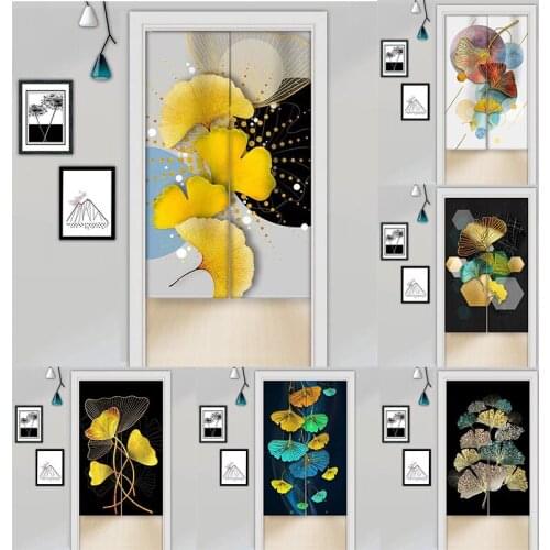 Fabric Curtain Bedroom Blackout Curtain Kitchen Partition Curtain Home Decoration Doorway Hanging Curtain