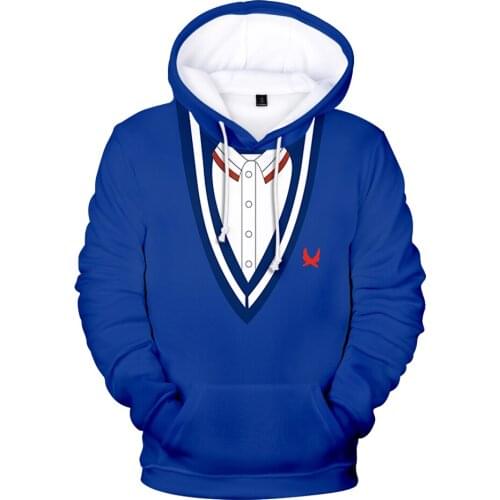 New 3D Anime WONDER EGG PRIORITY Hoodies Men Sweatshirts Women Autumn Hip Hop Cosplay Outfits Casual Boys Girls Blue Pullovers