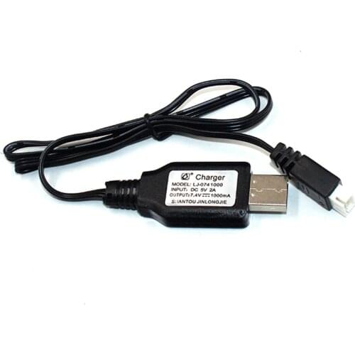 XLH 9200-37 1Pc USB Charger PX9200-37 USB Balanced Charging Cable 7.4V USB Charger Truck Spare Parts For RC Car