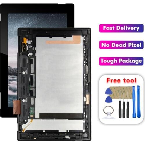For 10.1" Sony Xperia Tablet Z SGP311 SGP312 SGP321 LCD Display Digitizer Screen Touch Panel Sensor Assembly With Frame