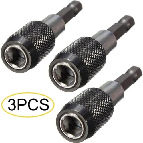 1/4 Inch Hex Shank Magnetic Extension Chuck Adapter Quick Release Bar Socket Screwdriver Bit Holder