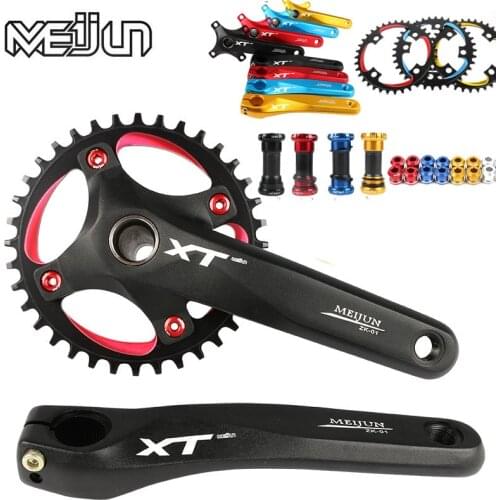 170 MTB Mountain bike bicycle hollow integrated crank XF modified single disc 104BCD 32 34 36 38 40 42T crankset bottom bracket