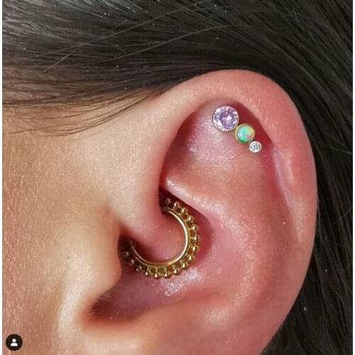 18gauge stainless steel 6mm 8mm 10mm septum clicker nose piercing septum nose ring piercing septum ring clicker daith piercing