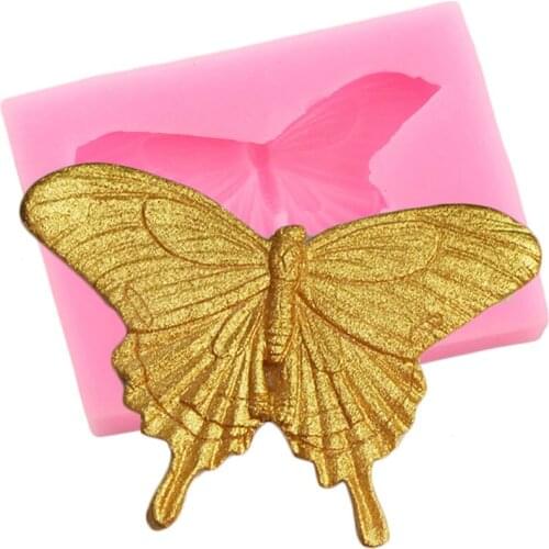 3D Butterfly Silicone Mold Candy Resin Clay Mould Cupcake Topper Fondant Molds Cake Decorating Tools Chocolate Gumpaste Moulds