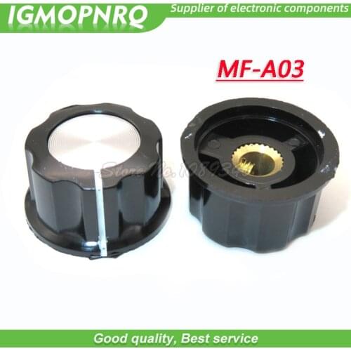5pcs Hat MF-A03 potentiometer knob WH118/WX050 bakelite knob copper core inner hole 6mm IGMOPNRQ