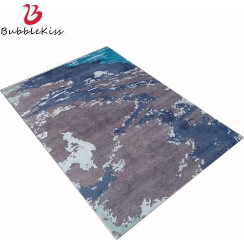 Bubble Kiss Abstract Dark Blue Grey Pattern Carpet Polyester Carpets for Living Room Nordic Style Anti-wrinkle Home Bedroom Rug