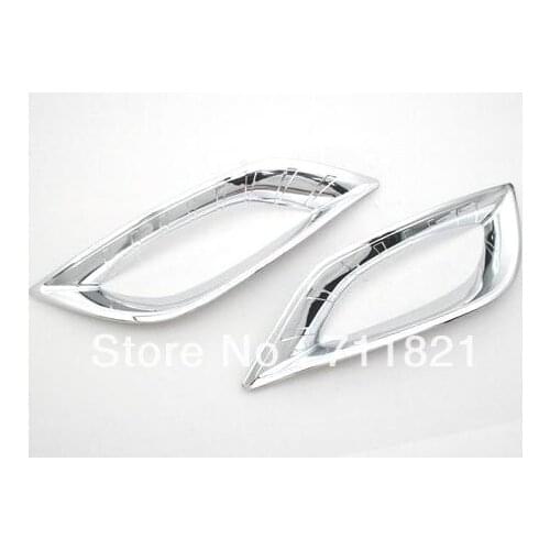 Car Styling Chrome Front Fog Light Trim For Hyundai Sonata i45