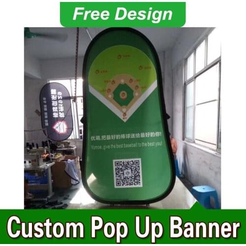 Free Design Free Shipping Vertical Top Banner Frame Sideline Banner Outdoor Pop Up Banners