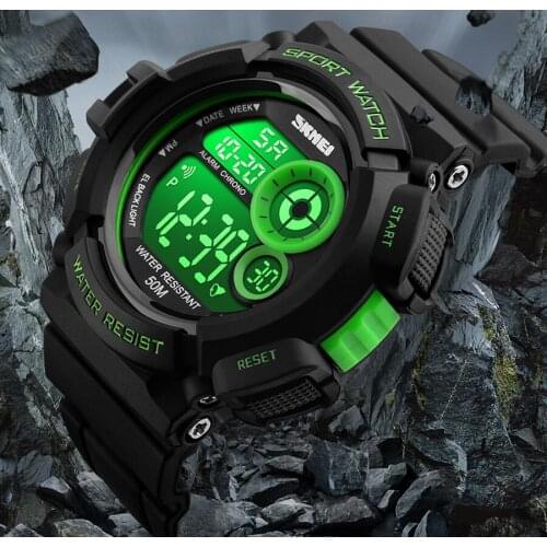 2019 SKMEI Brand Sports Men Watch Style Waterproof Fashion Military Watches Shock Resistant Mens Luxury LED Digital Watch male