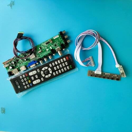 Kit For LP116WH6-SLA1 HDMI AV LED USB VGA TV 1366X768 Signal digital Panel DVB-T2 screen controller board 11.6" remote DVB-T