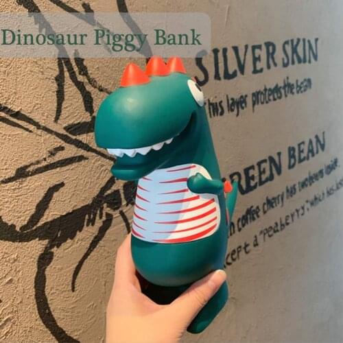 Home Decor Money Boxes For Children Creative Cartoon Piggy Bank Dinosaurs Save Money Cans Jar Cute Ornaments Gift Decoration