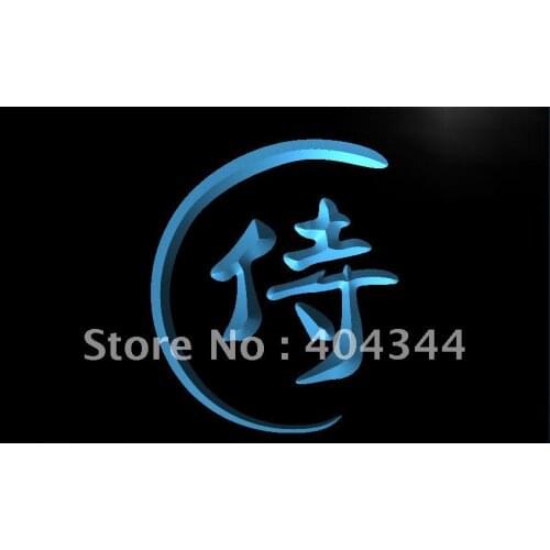 LB921- Japanese Samurai Katana Bar Beer LED Neon Light Sign home decor crafts