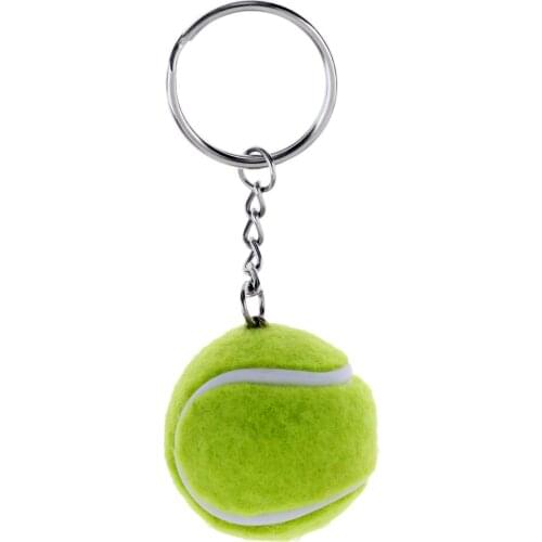 Mini Tennis Ball Keyring Keychain Backpack Cellphone Decorations