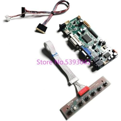 For N156BGE-L11/L21/L31/L41/L51/L52 LVDS LCD screen 40-Pin VGA+DVI 1366*768 WLED M.NT68676 monitor controller card DIY kit