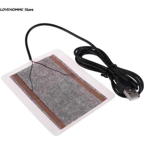 10*4CM Portable USB Warmer Heating Heater Plate Winter Warm For Mouse Pad Shoes Golves Electric Heating Pads