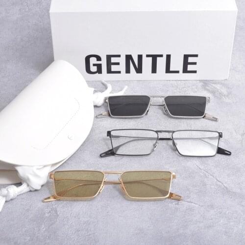 2021 new fashion square metal Women men sunglasses GENTLE New bond UV400 lens sun glasses for women men