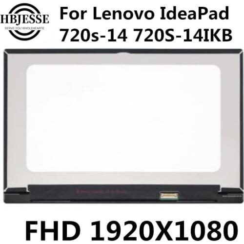 Original 14 inch Laptop Display LCD Screen Assembly 1920X1080 For Lenovo IdeaPad 720S-14IKB 720S-14 Non Touch