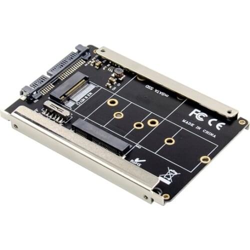 SATA III to M.2 NGFF M key MSATA SSD NVM Adapter Multi Function M2 B Key Conversion Expansion Card Sata3.0 Add On Cards