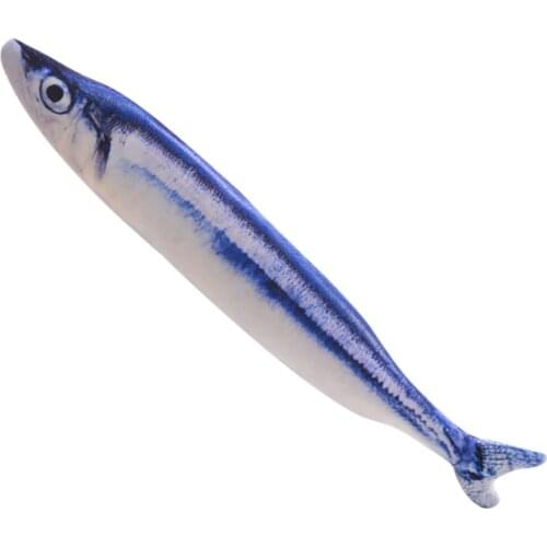 Plush 3D Catnip Fish Stuffed Pillow Doll Fish 20cm Shape Cat Toy Simulation Fish Play Toy For Pet Gifts Pet Chew Toy kitten