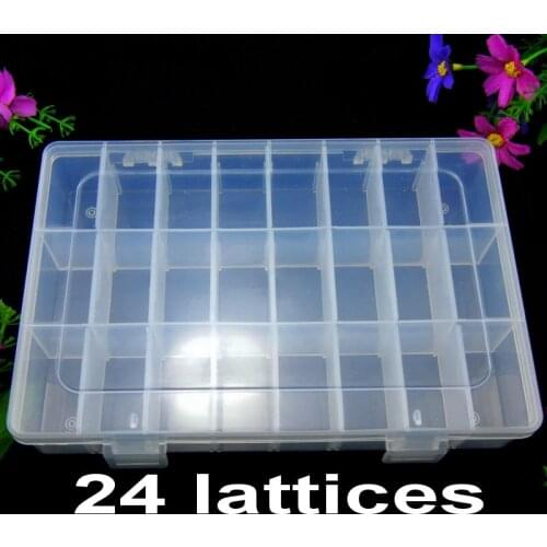 8 10 15 24 lattices Rectangle Round Triangle Jewelry Storage plastic Boxes beads rhinestones pearls diy nail arts receiver