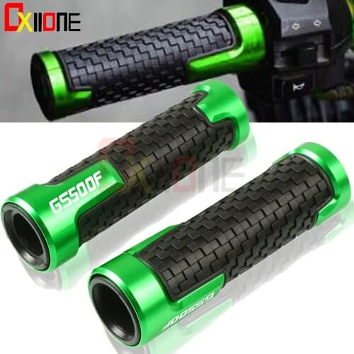 7/8"Universal Hand Grips Motorcycle Accessories Aluminum Handle Bar Handlebar Hand Grips For SUZUKI GS500F GS 500F G S 500 F