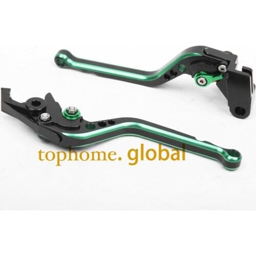 CNC Motorcycles Brake Clutch Levers Regular size Mixed Black&Green For Kawasaki NINJA 650R/ER-6F 2009-2010 2011 2012 2013 2014