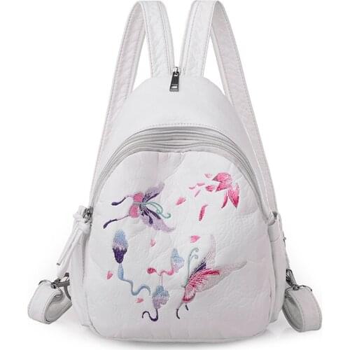 2021 New Women Rucksack Soft Leather Bagpack for Teenage Girls Casual Female Large Sac Travel Ladies Bagpack