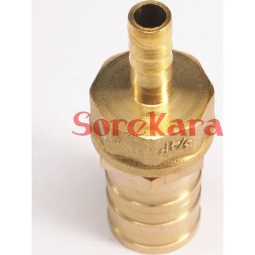Hose Barb I/D 10mm x Hose Barb I/D 25mm Brass coupler Splicer Connector fitting for Fuel Gas Water