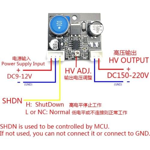 Glow Clock Boost Module MAX1771 Scheme Drive SZ3-1 QS30-1 IN-14 150-220V
