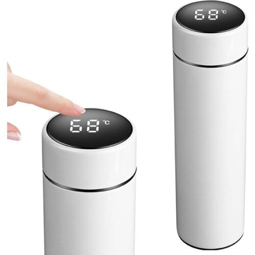 500ml Intelligent Thermos Bottle Vacuum Flasks Temperature Display LCD Touch Tea Water Mug Stainless Steel Insulated Bottle Cup
