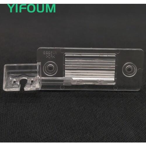 YIFOUM Car Rear View Backup Camera Bracket License Plate Lights For Skoda Fabia MK2 2007 2008 2009 2010 2011 2012 2013 2014