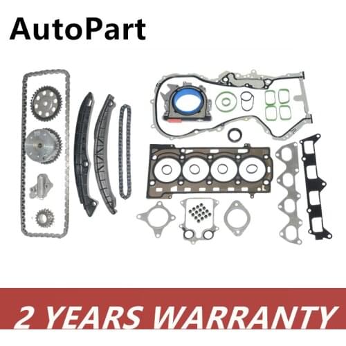 1.4TSI Engine Timing Chain Set Cylinder Head Gasket Kit For Audi A1 A3 VW Tiguan Jetta Golf Eos Skoda 03C109469K 03C109158A