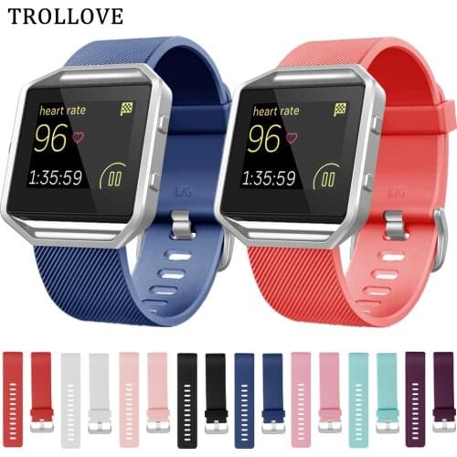 14 Colors Sport Wrist Band for Fitbit Blaze Band Soft Silicone Watch Strap for Fitbit Blaze Smart Watch Replacement Bracelet