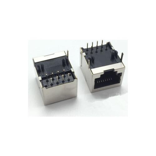 50 pcs RJ45 8P8C 18*13mm Modular Network PCB Jack 8P LAN Adapter Connector