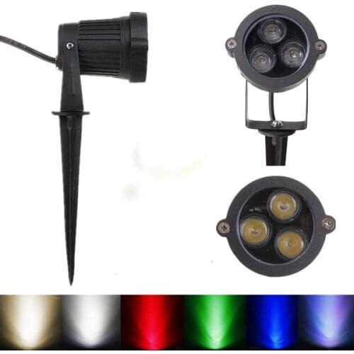 6W 6 colors Outdoor Landscape Garden Light LED Lawn lamp Waterproof LED Flood Spot Light with Rod AC85-265V