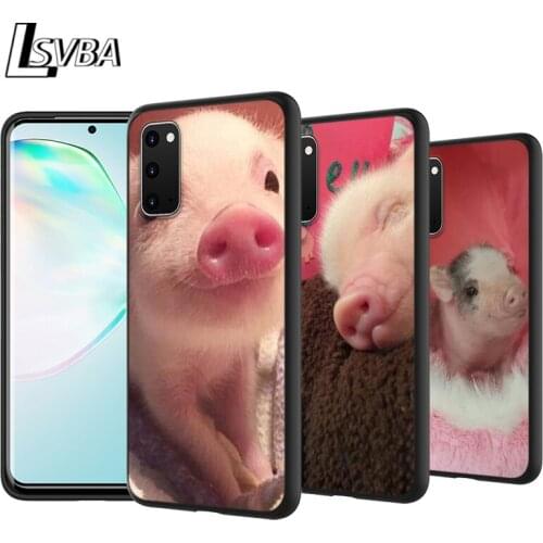 Cute Lovely Pink Pig Anti-Fall Back Cover For Samsung Galaxy S20 Ultra Plus A01 A11 A21 A31 A41 A51 A71 A91 Phone Case