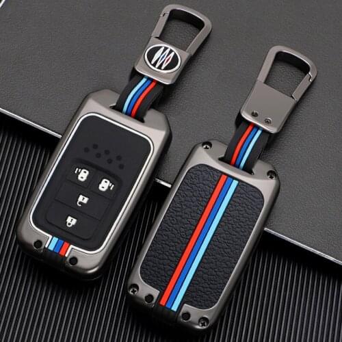 Zinc Alloy Full Cover Car Key Case For Honda Vezel city Civic BR-V HR-VCRV Pilot Accord Jazz Jade Crider Odyssey Car Accessories