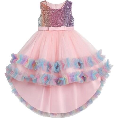 Childrens clothing girls' catwalk dress 2021 summer New Childrens Day student performance clothes