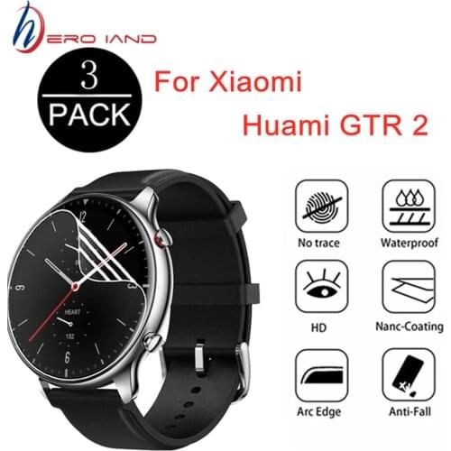 3/6/9Pcs TPU Hydrogel Film For Huami AMAZFIT GTR 2 GTR2 Smart Watch Full Screen Protector HD Clear Anti-Scratch Film Not Glass