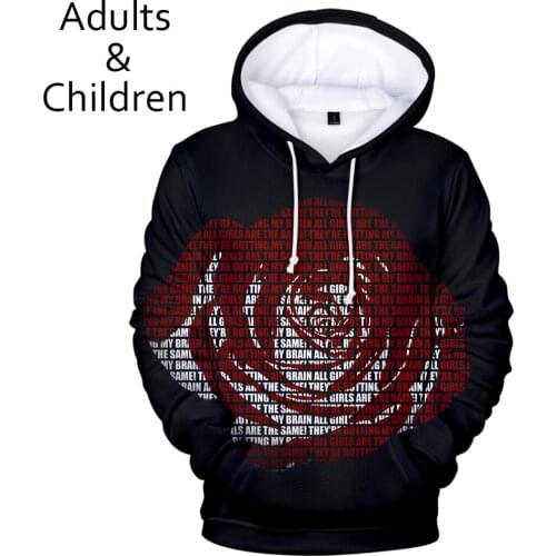 New Fashion 3D Juice WRLD Hoodies Men Sweatshirts Women Harajuku Kids Pullover Suitable 3D Juice WRLD boys girls black Hooded