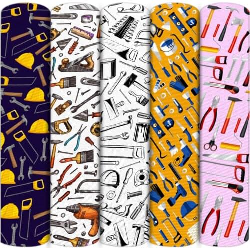 Tool Pattern Patchwork Polyester Cotton Material Fabric For Tissue Sewing Quilting Needlework DIY Handmade,1Yc14004