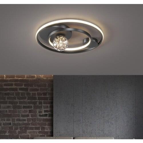 Round LED Ceiling Light For Living Room Dining Room Bedroom Kitchen Home Indoor Flush Mount Lighting Fixtures Ceiling Lamps