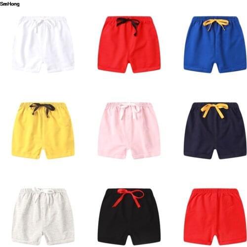 Summer 1-6Y Children Shorts Cotton Shorts For Boys Girls candy color Shorts Toddler Panties Kids Beach Short Sports Pants baby