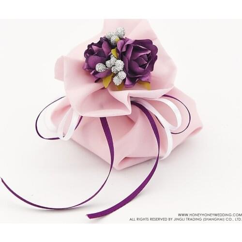 20pcs/lot Yarn Bags Wedding Favors Candy Box Sweet Bag Gift Unique Design Wedding Supplies Chocolate Package Bag Free Shipping