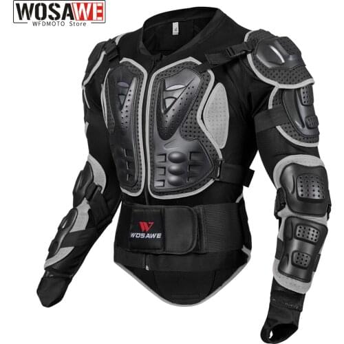 WOSAWE Motorcycle Armor Jacket Body Protection Motorcycle Turtle Racing Moto Cross Back Support Arm Protector